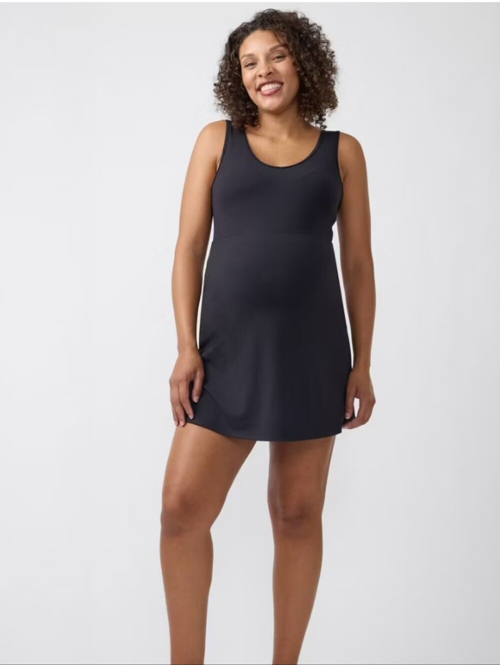 Women's Black Maternity Dress - Isabel & Ingrid - Black - XXL